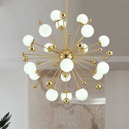 LED Glass Pendant Light for Dining Room Bedroom Living Room Kitchen Modern Gold Hanging Lamp Indoor Lighting