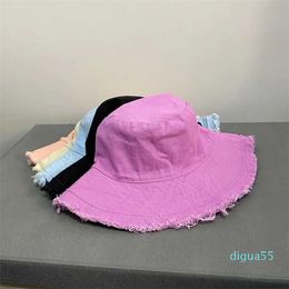Wide Brim Hats Women Bucket Hat Cap Cotton Fisherman Hats Unisex Sunscreen