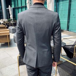 Men's Suits (Jacket Pants Vest) 2023 Wonderful Groom Male Wedding Prom Suit Green Slim Tuxedo Men Formal Business Work Wear 3Pcs Set