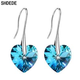 Charm SHDEDE Dangle Earrings Embellished With Crystals From Austrian Drop Eardrop Hypoallergenic Wedding Party Jewellery Gift 263 Z0323