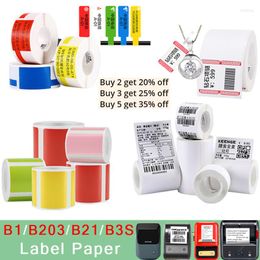 NiiMbot B21/B3s Label Printer Supermarket Waterproof Anti-Oil Tear-Resistant Price Tag Pure Colour Scratch-Resistant Paper