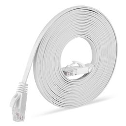 RJ45 Category 6 Flat Ethernet Patch Internet Cable Gigabit CAT6 Oxygen Free Copper Network Cord Jumper 0.2/0.3/0.5/1/1.5m