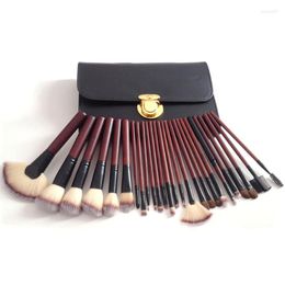 Makeup Brushes 26 PCS Professional Brush Powder Foundation Make Up Tools Wood Hand Cosmetic Set With Bag Pinceau Maquillage Kit