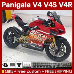 Motorcycle Fairings For DUCATI Street Fighter Panigale V4S V4R V 4 V4 S R 18 19 20 Body 41No.27 V4-S V4-R 18-22 V-4S V-4R 2018 2019 2020 Injection Mould Bodywork red stock
