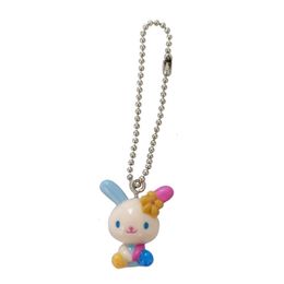 Plush Keychains Cute Usahana Bunny Keychain Ball Key Chain Keyring Mini Kawaii Anime Girls Toys Small Gifts 230323