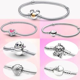 The New Popular 925 Sterling Silver Graffiti Bracelet Is Suitable for Primitive Pandora Bracelet Decorative Jewellery Gifts