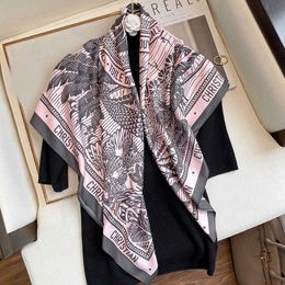 Sarongs Luxury Silk Square Scarf Women Hijab Bandana Мусульманские головные платки бренд атласные платчики.