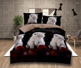 Bedding Sets Bed Linen Tiger Set Comforter Printed Western Duvet Cover Pillowcase Animal King