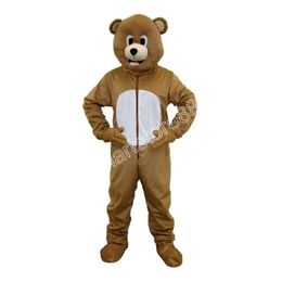 Adult size Brown Bear Animal Mascot Costumes Animated theme Cartoon mascot Character Halloween Carnival party Costume
