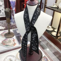 Ladies Designer Silk Scarves Womens Luxury Hair Bands Handbag Decorations Tote Bag Ribbon Summer Fashion Accessories 6x120cm