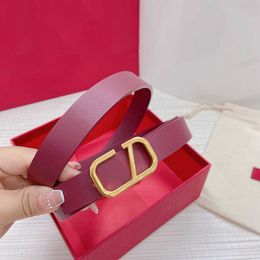 Luxury Women Belt Fashion Vintage Letter V Pure Copper Buckle Dress Accessories Thin Waist Belts Top Designer Belt Width 2.0cm High-quality Match Gift Box