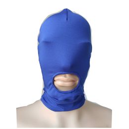 Costume Accessories hood Halloween Mask Cosplay Costumes spandex hood open mouth Adult unisex Zentai Costumes Party Accessories