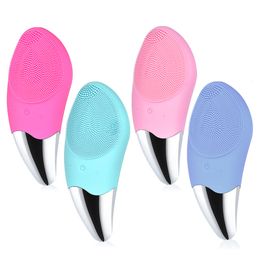 Cleaning Tools Accessories Mini Electric Cleansing Brush Silicone Sonic Face Cleaner Deep Pore Cleaning Skin Massager Face Cleansing Skin Care Tools 230324