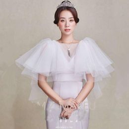 Wraps & Jackets Detachable Tulle Shoulder And Arm Covered Wedding Dress Shawl Bride Accessories