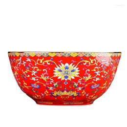 Bowls Ceramic Household Large Soup Bowl Chinese Ramen Bone China Tableware Instant Noodle Plate