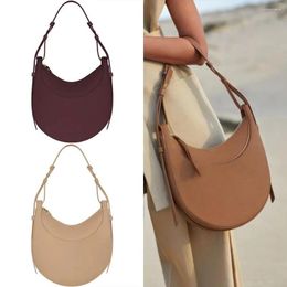 Waist Bags Numero Dix Half-Moon Bag Full-Grain Textured/Smooth Calf Leather Tote Designer Zip Closure Crossbody Women Hobo Handb