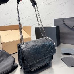 Luxury bag designer Real leather fashion classic wallet square women's travel handbags brand metal sign shoulder clutch bags Crossbody Messenger Bag