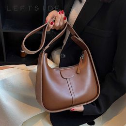 Shoulder Bags Vintage Crossbody for Women Pu Leather Women's New Trend Fashion Handbag Clutch Small Black Brown 230322