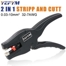 Automatic Wire Stripper and Cutter YE-D10 Pliers 2 in 1 Heavy Duty Tools for Stripping Cutting 0.03-10mm 32-7AWG