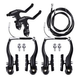 Water Bottles Cages Bike Brake Set Mountain Lever Cable Kit Aluminium Alloy Front Rear V Calliper For Cycling Accessories 230325