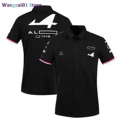 Men's T-Shirts 2021 F1 Formula One joint car series racing suit Summer short-seved T-shirt lapel POLO shirt quick-drying breathab large size customization 0325H23