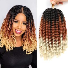 Afro Synthetic Spring Twist Hair Colour Grey Kinky Locs Long Spring Twist Crochet Braid Hair Extension