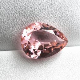 Beads Pear Shaped Sweet Pink Morganite From Brazil AAAAAAAA Quality For Diy Making Ring Surface Faceted Stone Gems Brilliant