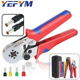 Crimping tools Pliers For Tube/Sleeve/Needle Terminal Multifunctional Stripping Cutting Wire Electrician Tools HSC8 6-4/6-6