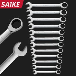 1 Piece 8-19mm Combination Ratchet Wrenches with Keys Gear Ring Reversible Wrench Car Auto Repair Hand Tool Diagnostic