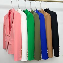 Women's Suits Blazers S3XL Multicolor Spring Autumn High Quality Product Blazer Slim Fit And Thin Net Red Suit 230325