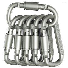 Keychains Bold Thicken Backpack Carabiner Keychain Outdoor Camping Aluminum Alloy D-ring Snap Clip Lock Buckle Hook Mountain Climbing Tool