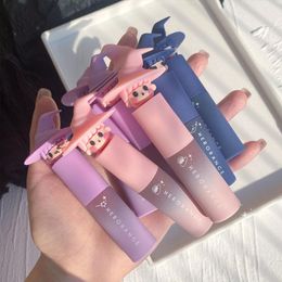 Lip Gloss 1pcs Playful Witch Soft Mist Glaze Not Easy Fade Matte Blue Green Lipgloss Waterproof Lasting Nude Lipstick MakeupLip