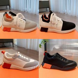 Mens Depart Sneakers Platform Bouncing Trainers Woman Leather Trendy Knit Mesh Casual Shoes Flex Sneakers Casual Sports Shoes 35-46 With Box NO439