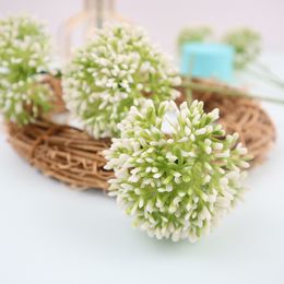 Simulated Scallion Ball Flower Green Hydrangea Ball Simulated Green Plant Wedding Decoration Space Decoration Layout Props Wholesale By Manufacturers