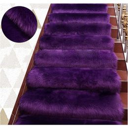 Carpets Soft Plush Sheepskin Stair Carpets For Display Dressing Table Home Decor Fur Rugs For Photography Chair Cover Shaggy Fluffy Rug W0325