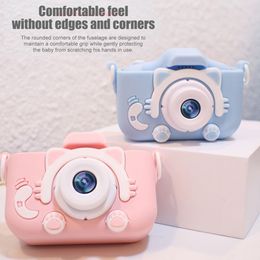 Toy Cameras Children Camera Toys 2000W Pixel HD Cartoon Kids Digital Camera Dual Cameras Mini Camera SLR Camera Kid Toy 230325