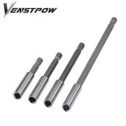 1/4" Hex Rod Shank Long Handle Screwdriver Tip Holder 1Pc Extension Bit Set Extensions Quick Change Hand Tool Socket