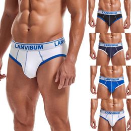 Underpants Sexy Underwear Men Hombre Cotton Breathable Bikini Briefs Soft Mens Shorts Panties