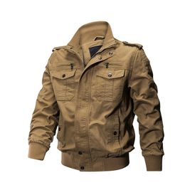 Men's Jackets Tactical Military Jackets Men Spring Autumn Winter Pilot Jackets Army Cotton Coat Fashion Casual Cargo Slim Fit Clothes Hiking 230325