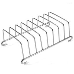 Baking Tools 2023 Toast Rack Holder Stainless Steel 8 Slots Non-Stick Loaf Stand Rectangle Kitchen