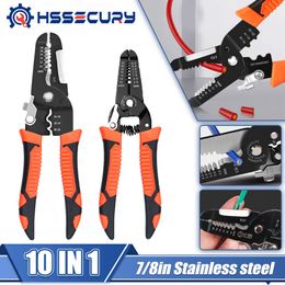 10 in 1 Wire Stripper Pulling Pliers Multifunctional Electrical Crimping Cable Strippers Cutting Tools