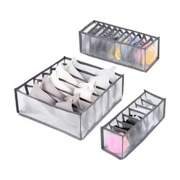 Storage Boxes Bins Underwear Bra Organizer Storage Box Panties Socks Storage Boxes Wardrobe Clothes Organizer Drawers Separator Boxes P230324