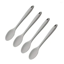 Dinnerware Sets Spoons Spoon Silicone Mixing Soup Cooking Serving Scoop Rice Stirring Kitchen Honey Dinner Stick Tablespoon Teaspoon Paddle