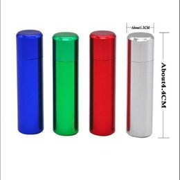 Smoking Pipes Manufacturer's Direct Sale Quality Aluminum Material Storage Box Pure Color Export