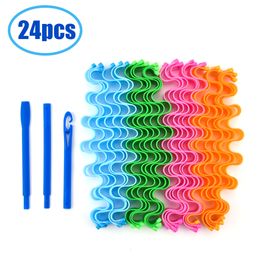 Hair Rollers Harmless Soft Curlers Heatless DIY Magic Wave Curls Accessories Curling Perm Bar Without Heat For Tools 230325