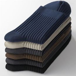 Men's Socks Men's 2023 Business Men Cotton 10 Pairs Autumn Winter Thick Long Tube Male Sweat-absorbent Sox