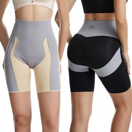 Women's Shapers Non-marking Ice Silk Hip-lift Pants Slimming Body Shaper High Waist Girdle Underwear Hip Lift Control Panties