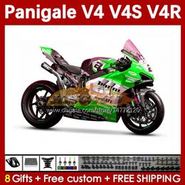 Injection Mould Fairings For DUCATI Street Fighter Panigale V4S V4R V 4 V4 S R 2018 2019 2020 Bodywork 41No.96 V4-S V4-R V-4S 18 19 20 V-4R 18-22 Motorcycle Body green stock