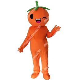 Performance Friuts Orange Mascot Costume Costume Cartoon Fursuit Outfits Party Dress Up Activity Walking Animal Clothing Halloween