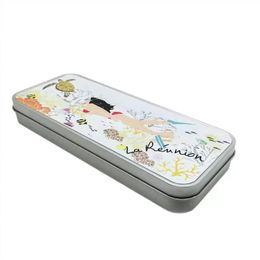 Party Favour Sublimation Pencil Cases Aluminium Metal Heat Press Blank School Student Pencil Boxes RRA